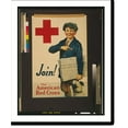thumbnail image 1 of Historic Print, Join! The American Red Cross - 2, 18" x 24", 1 of 3