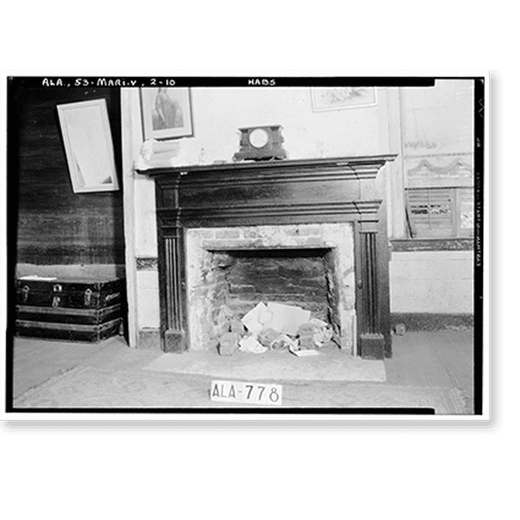 Historic Print, Jones-Cocke-Crenshaw House, Washington Street (County Road 45), Marion vicinity, Perry County, AL - 10, 16" x 20"