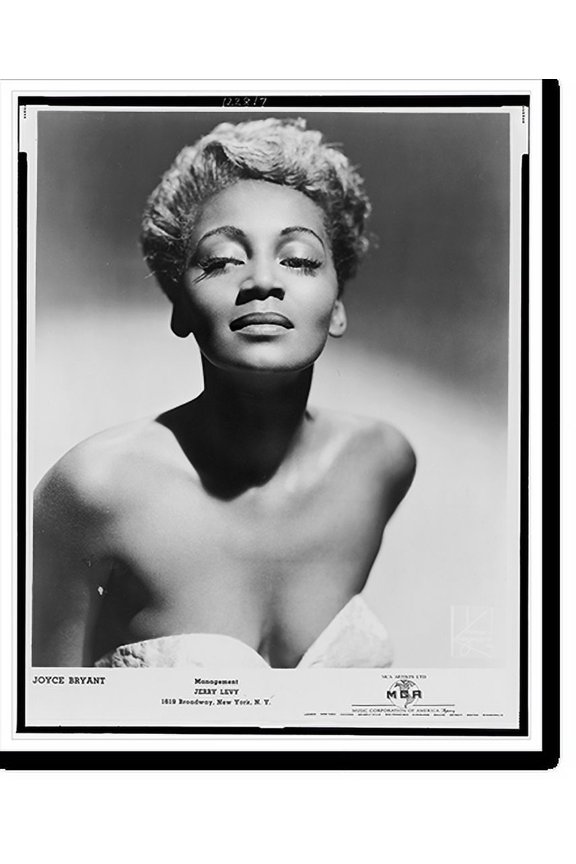 Historic Print, [Joyce Bryant, head-and-shoulders portrait, facing front].James J. Kriegsman, NY., 16" x 20"