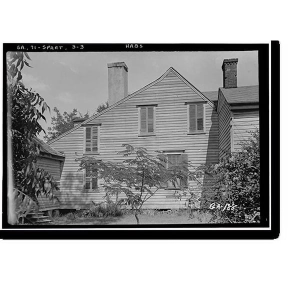 Historic Print, Judge Little House, Main Street, Sparta, Hancock County, GA - 3, 16" x 20"