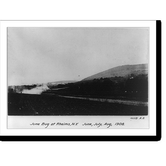 Historic Print, June Bug at Rheims, N.Y, 16" x 20"