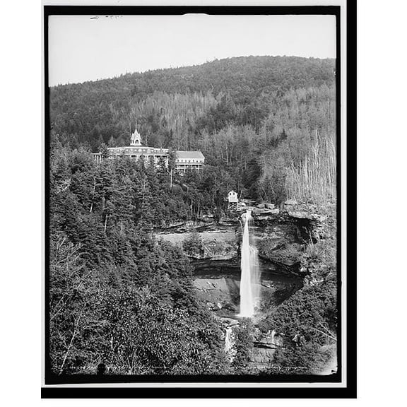 Historic Print, Kaaterskill Falls, Catskill Mountains, N.Y., 16" x 20"