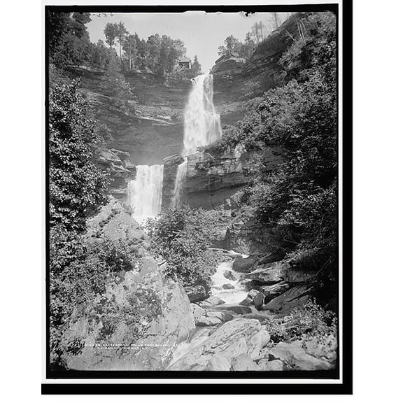 Historic Print, Kaaterskill Falls from below, Catskill Mountains, N.Y., 16" x 20"