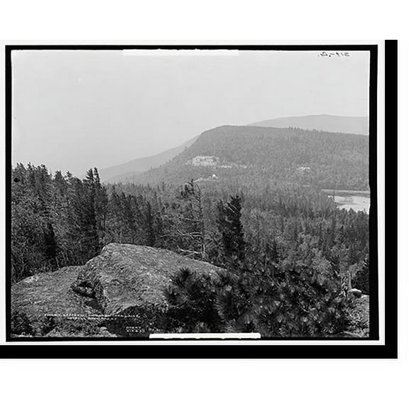 Historic Print, Kaaterskill Mountain and lakes, Catskill Mountains, N.Y. - 2, 16" x 20"
