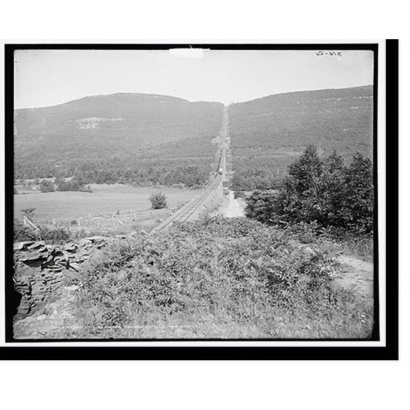 Historic Print, Kaaterskill Mountain with Otis Elevating Railway, Catskill Mountains, N.Y. - 2, 18" x 24"