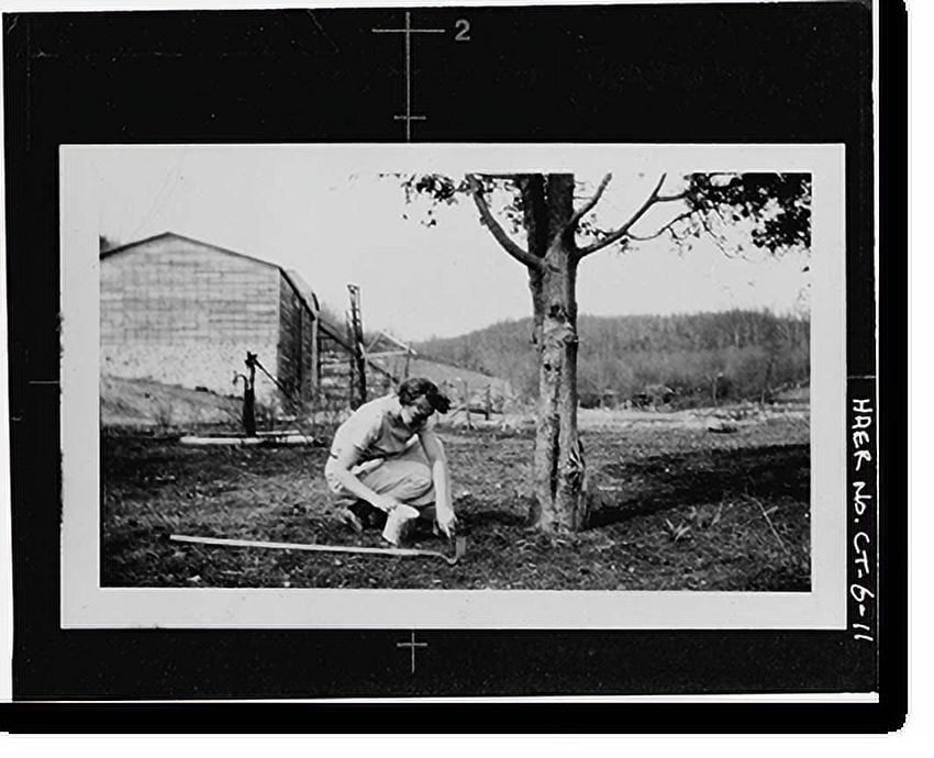 Historic Print, Kaatz Icehouse, 255 Whitney Avenue, Trumbull, Fairfield County, CT 11, 16" x