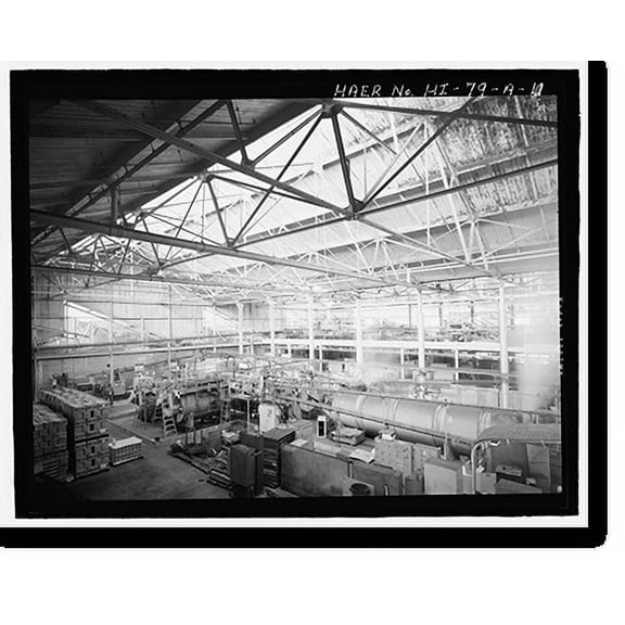 Historic Print, Kahului Cannery, Plant No. 28, Cannery Building and Dryer House/Feed Storage Building, 120 Kane Street, Kahului, Maui County, HI - 10, 16" x 20"