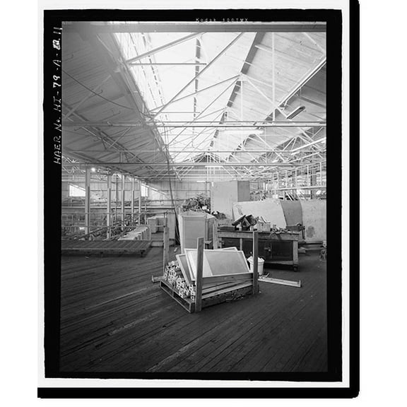 Historic Print, Kahului Cannery, Plant No. 28, Cannery Building and Dryer House/Feed Storage Building, 120 Kane Street, Kahului, Maui County, HI - 11, 16" x 20"