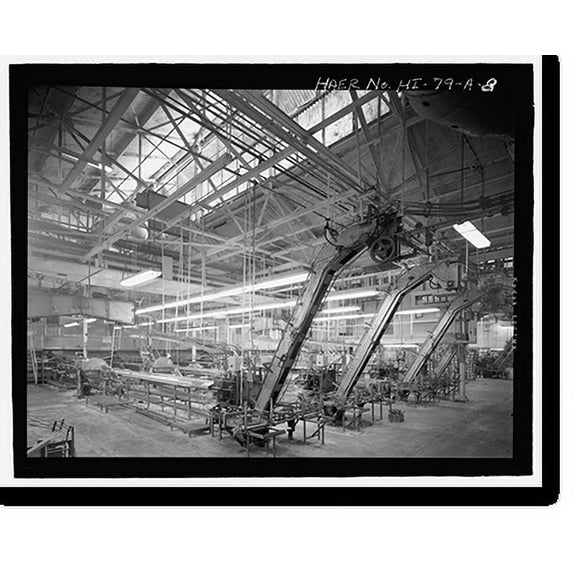 Historic Print, Kahului Cannery, Plant No. 28, Cannery Building and Dryer House/Feed Storage Building, 120 Kane Street, Kahului, Maui County, HI - 8, 16" x 20"