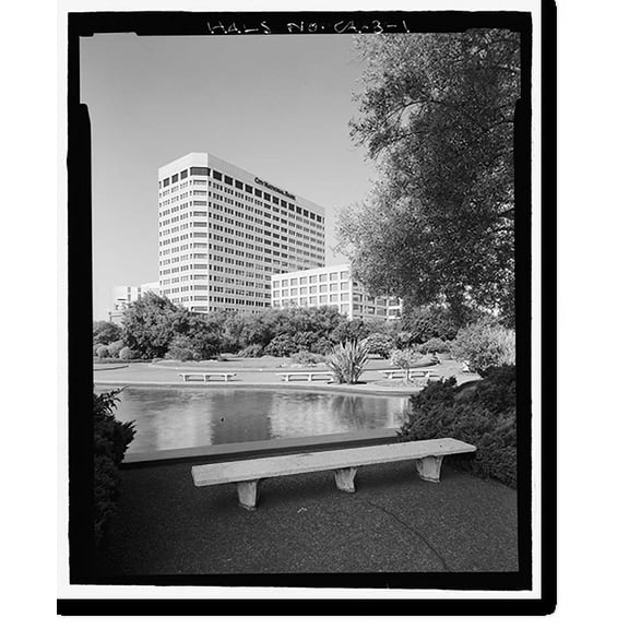 Historic Print, Kaiser Center, 300 Lakeside Drive, Oakland, Alameda County, CA, 18" x 24"