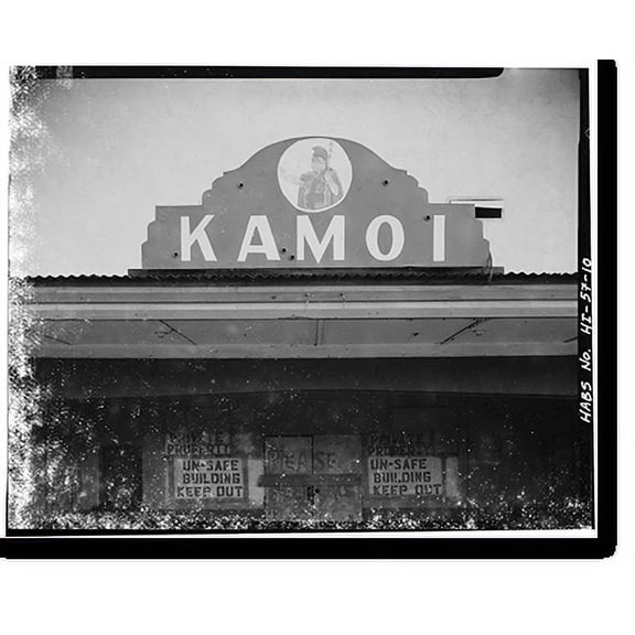 Historic Print, Kamoi Theater, Ala Malama Avenue & Kamoi Street, Kaunakakai, Maui County, HI - 10, 16" x 20"