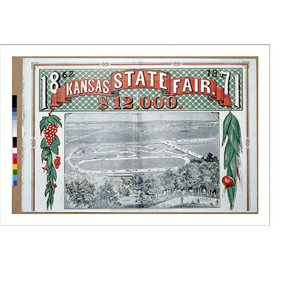 Historic Print, Kansas State Fair, 1862-1871, 16" x 20"