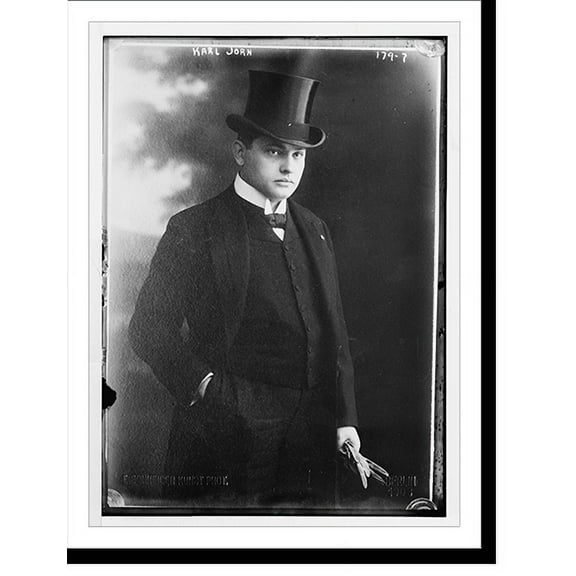 Historic Print, Karl Jorn, Photo: E. Schneider Kunst Phot..E. Schneider Kunst Phot., 16" x 20"