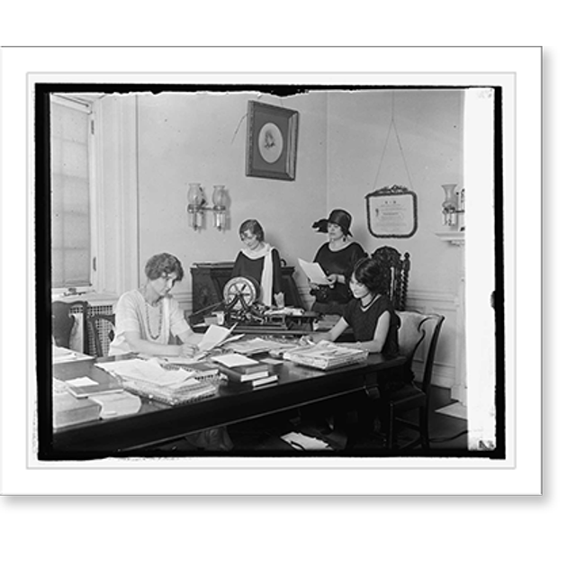 Historic Print, Katherine Hitchcock, Mrs. G.G. Rieniger, Katherine