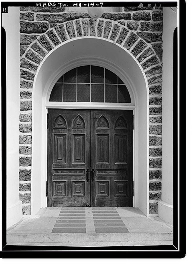 Historic Print, Kawaiahao Church, Punchbowl & King Streets, Honolulu