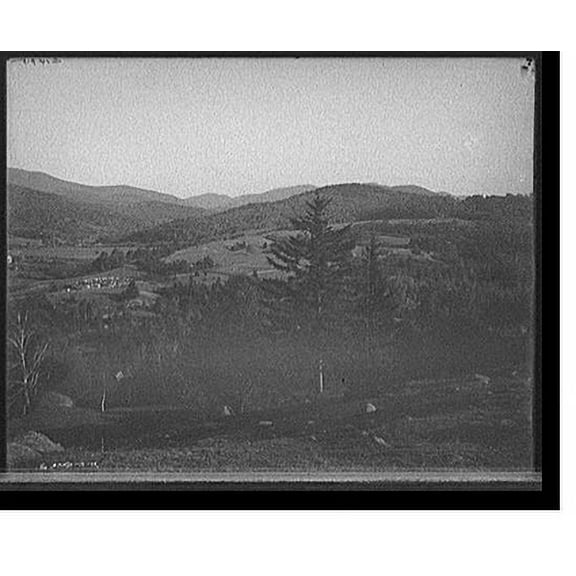 Historic Print, [Keene Valley, Keene Center & Hurricane Mount, Adirondack Mtns., N.Y.], 18" x 24"