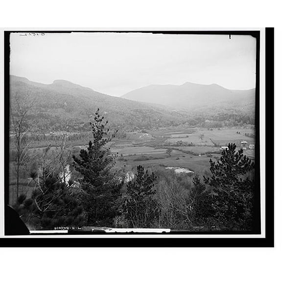 Historic Print, Keene Valley from the east, Adirondack Mountains, N.Y., 16" x 20"