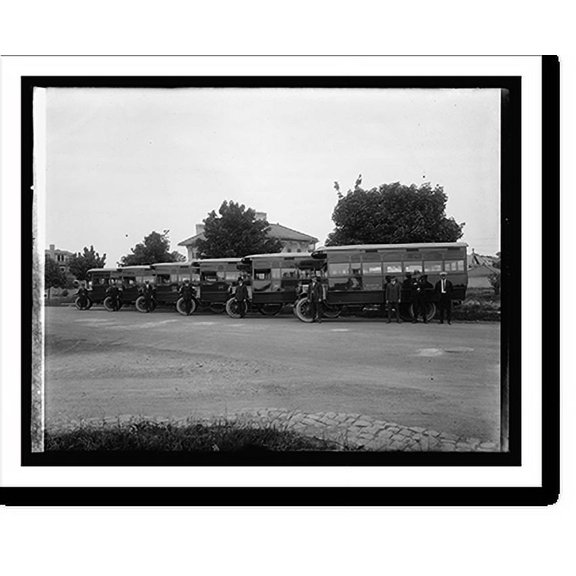 Historic Print, Kellern[?] buses, 18" x 24"