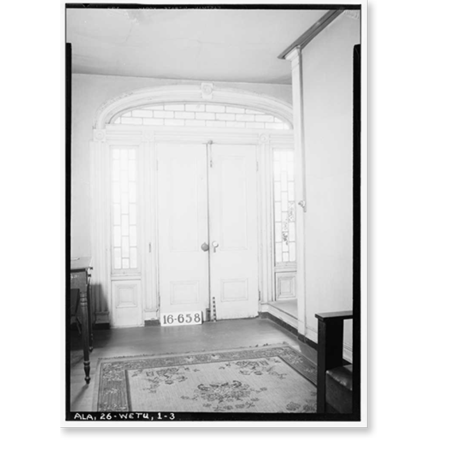 Historic Print, Kelly Fitzpatrick House, Autauga Street, Wetumpka