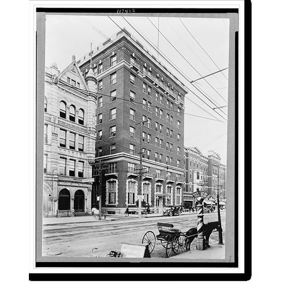 Historic Print, Kentucky - Lexington, downtown section, 18" x 24"
