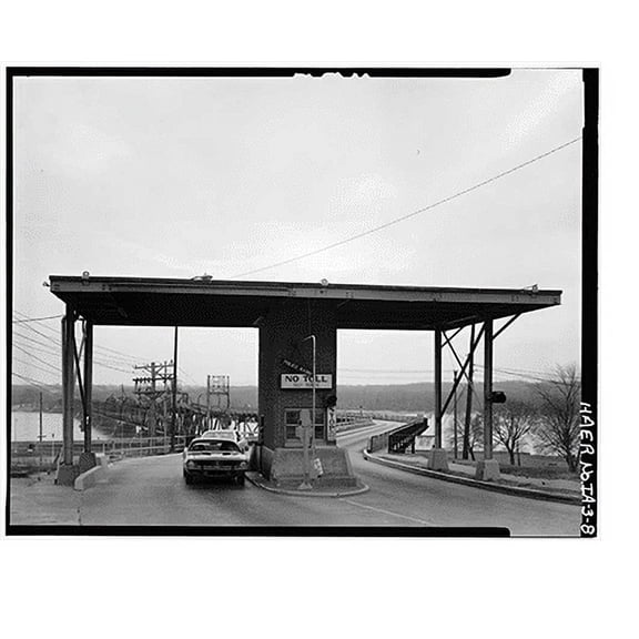 Historic Print, Keokuk & Hamilton Bridge, Spanning Mississippi River, Keokuk, Lee County, IA - 8, 18" x 24"