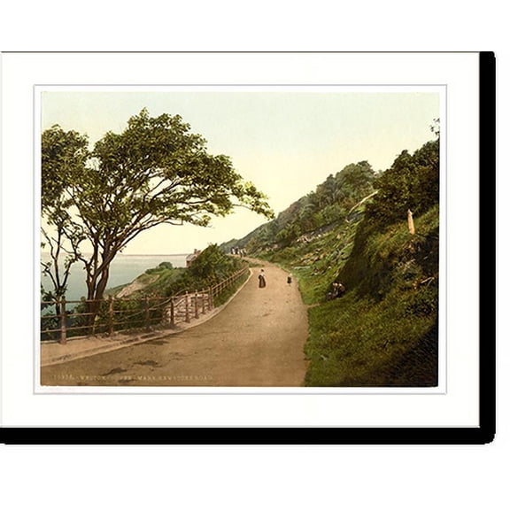 Historic Print, Kewstoke Road Weston-super-Mare England, 16" x 20"