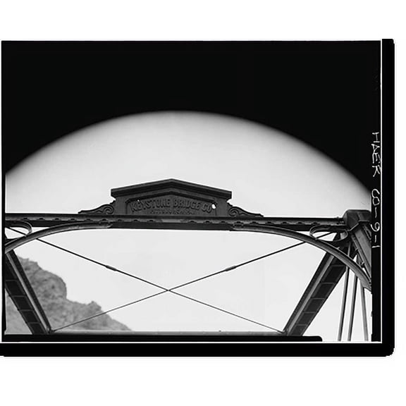 Historic Print, Keystone Bridge, Spanning South Platte River, Waterton vicinity, Jefferson County, CO, 18" x 24"