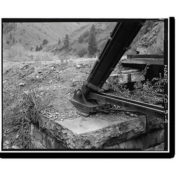 Historic Print, Keystone Bridge, Spanning South Platte River, Waterton vicinity, Jefferson County, CO - 4, 18" x 24"