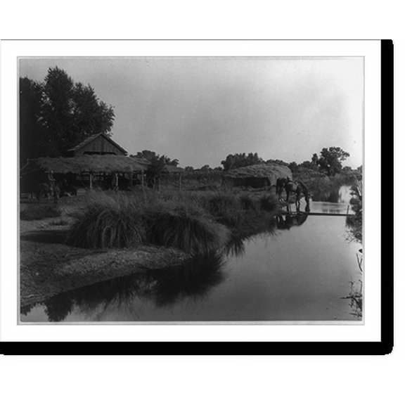 Historic Print, Keystone Farm - The barnyard, 18" x 24"