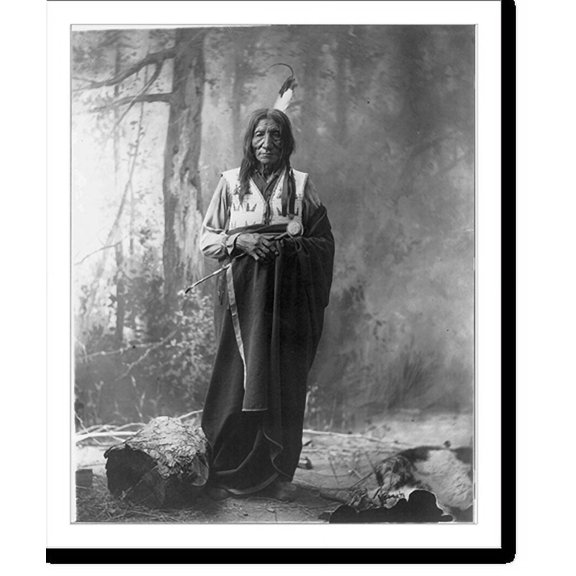 Historic Print, [Kills Buffalo, full portrait, facing front], 18" x 24"
