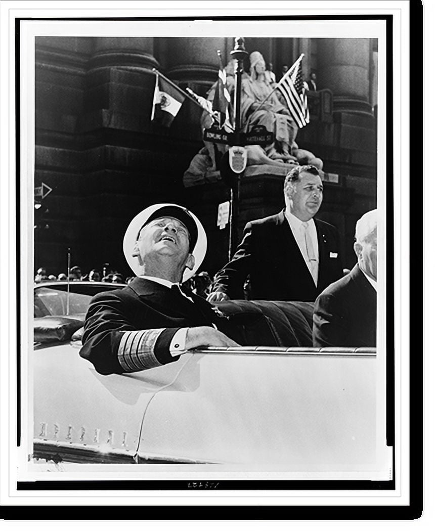 Historic Print, [King Frederick of Denmark, seated in car, looking up