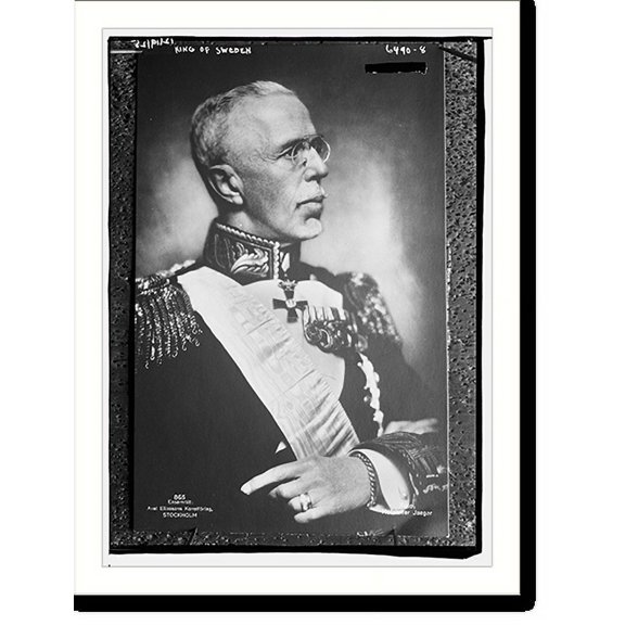 Historic Print, King of Sweden, 16" x 20"