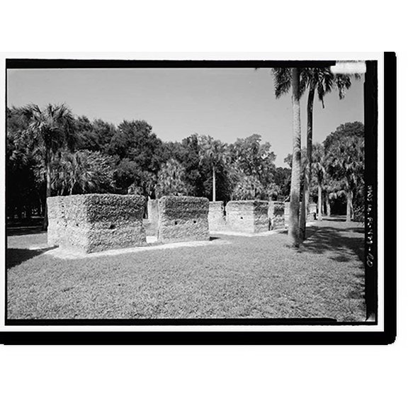 Historic Print, Kingsley Plantation, 11676 Palmetto Avenue, Jacksonville, Duval County, FL - 20, 18" x 24"