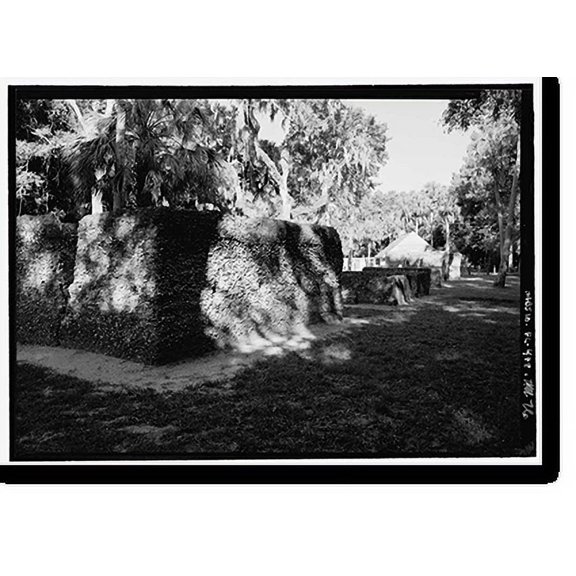 Historic Print, Kingsley Plantation, 11676 Palmetto Avenue, Jacksonville, Duval County, FL - 76, 18" x 24"