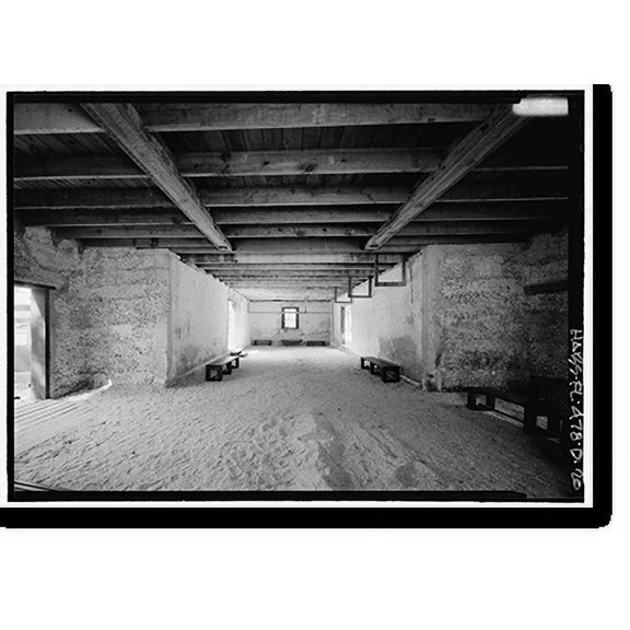 Historic Print, Kingsley Plantation, Barn, 11676 Palmetto Avenue, Jacksonville, Duval County, FL - 20, 16" x 20"