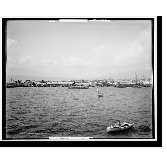Historic Print, Kingston, Jamaica, W.I. - 3, 18" x 24"