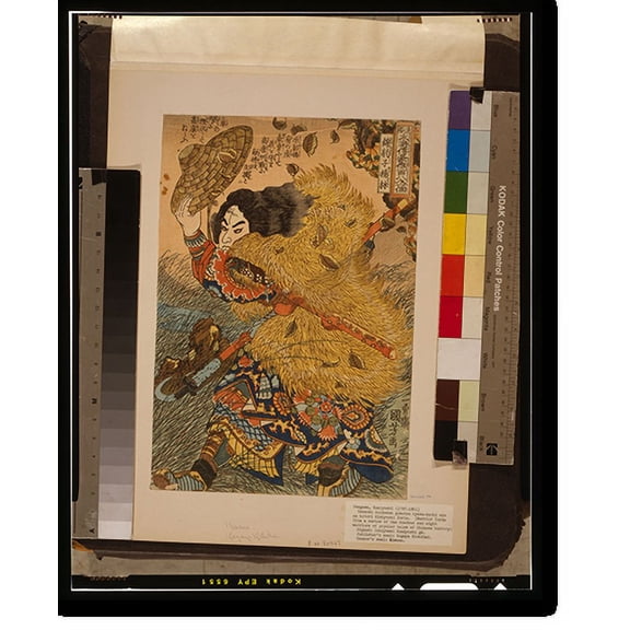 Historic Print, [Kinhyoshi Yorin hero of the Suikoden], 18" x 24"