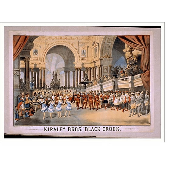 Historic Print, Kiralfy Bros Black crook, 18" x 24"