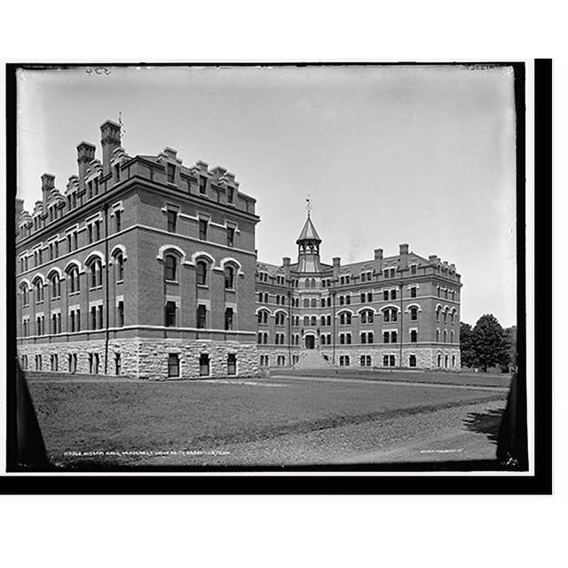 Historic Print, Kissam Hall, Vanderbilt University, Nashville, Tenn