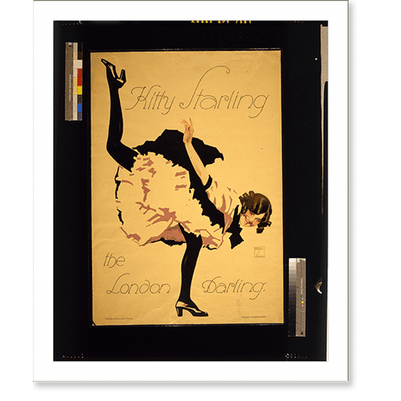 Historic Print, Kitty Starling, the London darling.Ludwig Hohlwein, München., 18" x 24"