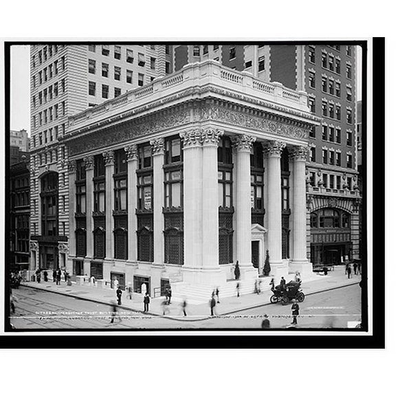 Historic Print, Knickerbocker Trust Building, New York, 18" x 24"
