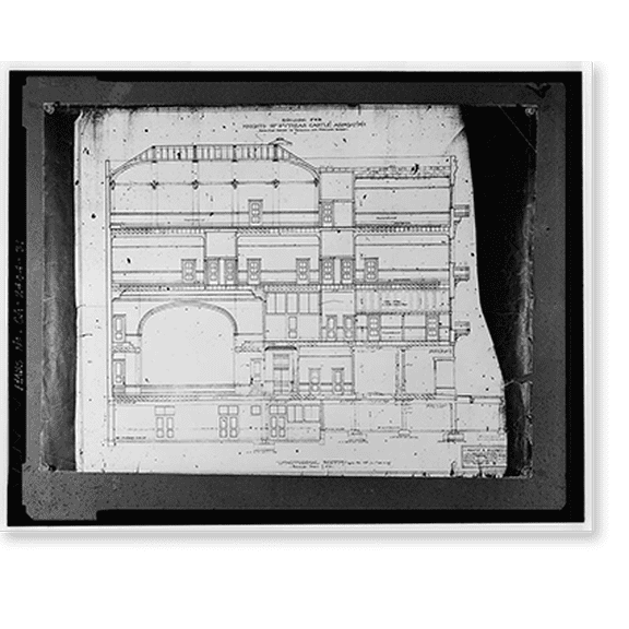 Historic Print, Knights of Pythias Building, 101 Valencia Street, San Francisco, San Francisco County, CA - 31, 16" x 20"