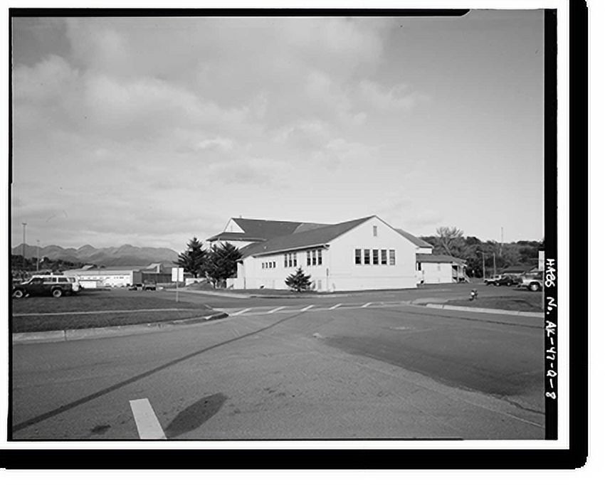 Historic Print, Kodiak Naval Operating Base, Gymnasium, U.S. Coast
