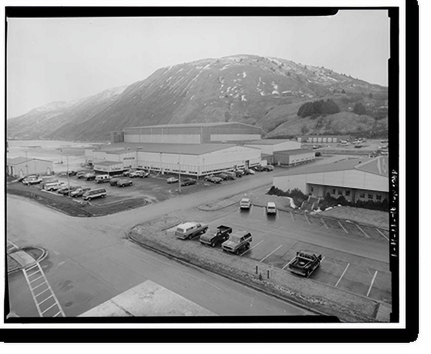 Historic Print, Kodiak Naval Operating Base, Hangar, U.S. Coast Guard ...