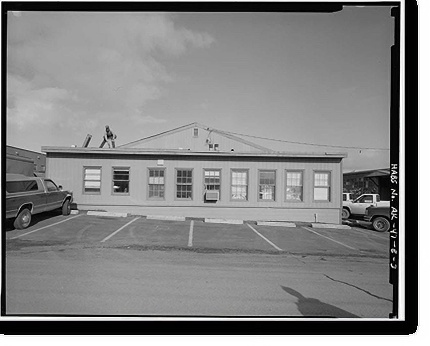 Historic Print, Kodiak Naval Operating Base, Offices, U.S. Coast Guard