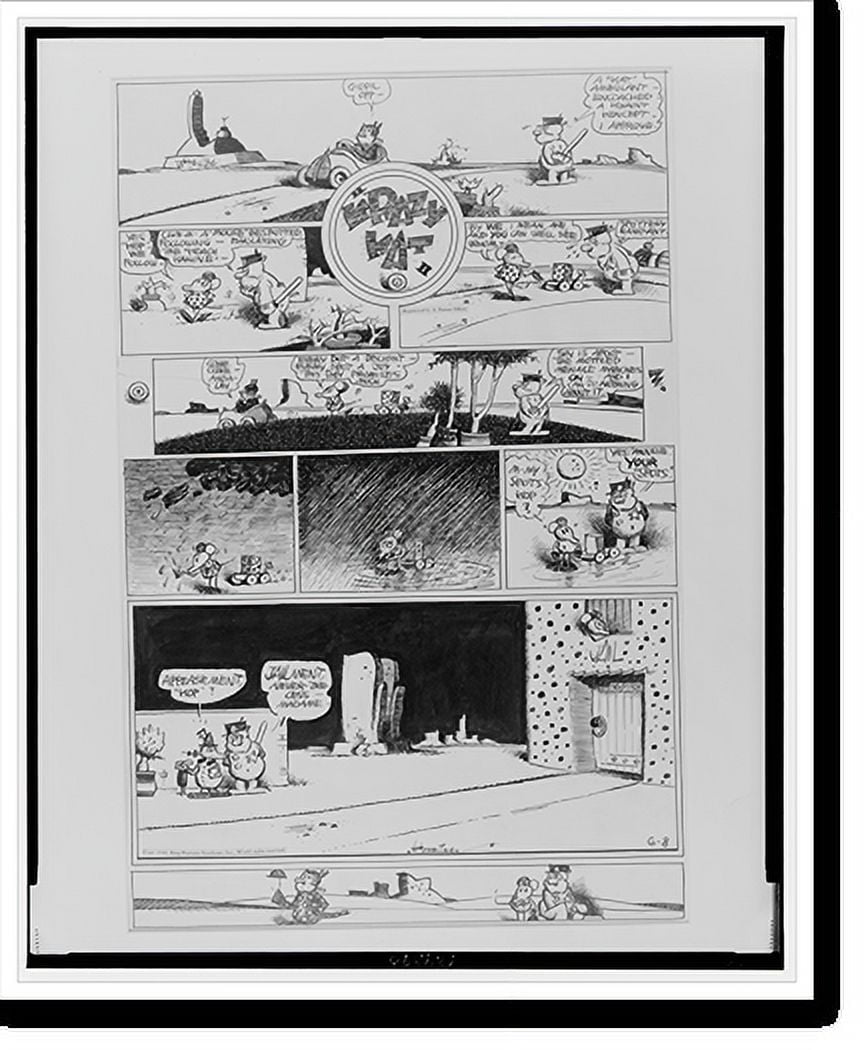Historic Print, Krazy Kat. Giddil opp, 16" x 20"