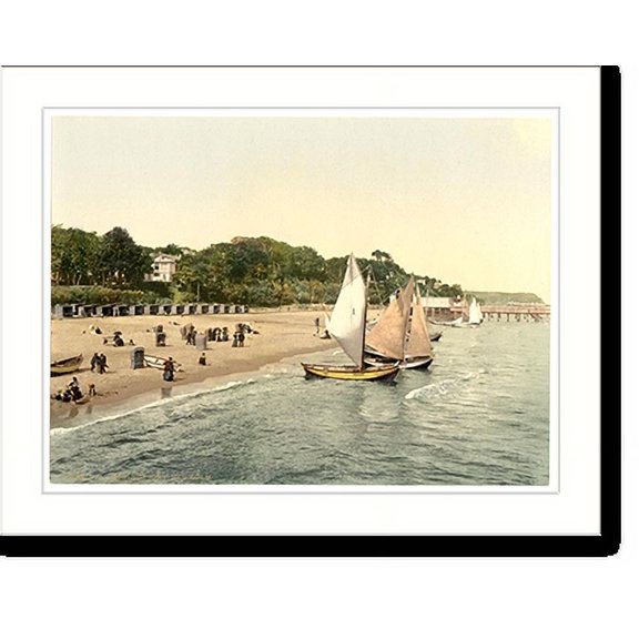 Historic Print, Kulm Heringsdorf (i.e. Seebad Heringsdorf) Pommeraina Germany, 16" x 20"