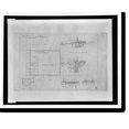 Historic Print, [Kwikset house technical drawings. Foundation plan
