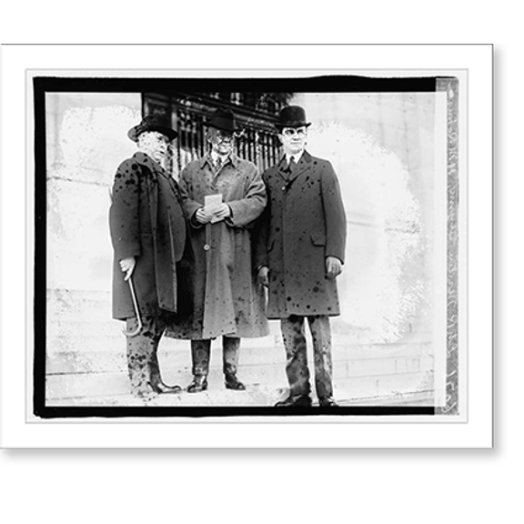 Historic Print, L to R: Martin Glynn, H.M. Robinson, O.D. Young, 16" x 20"