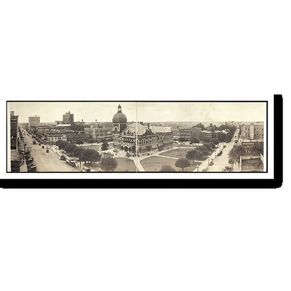 Historic Print, LA Shreveport Court House 1919 PHOTO, Width 11" x Length 49"